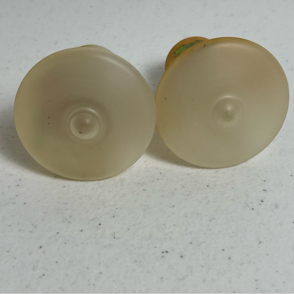 VTG Frosted Glass Hand Painted Bell Christmas Ornaments Set of 2 West Germany - Picture 9 of 10
